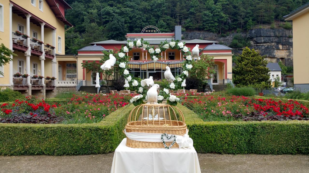 Parkhotel Bad Schandau Mit Spa Kültér fotó